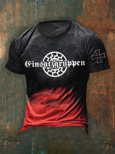 Herren Elite Gruppe Sonnenrad Deutsch WWII Patriotisches T-Shirt zartstils